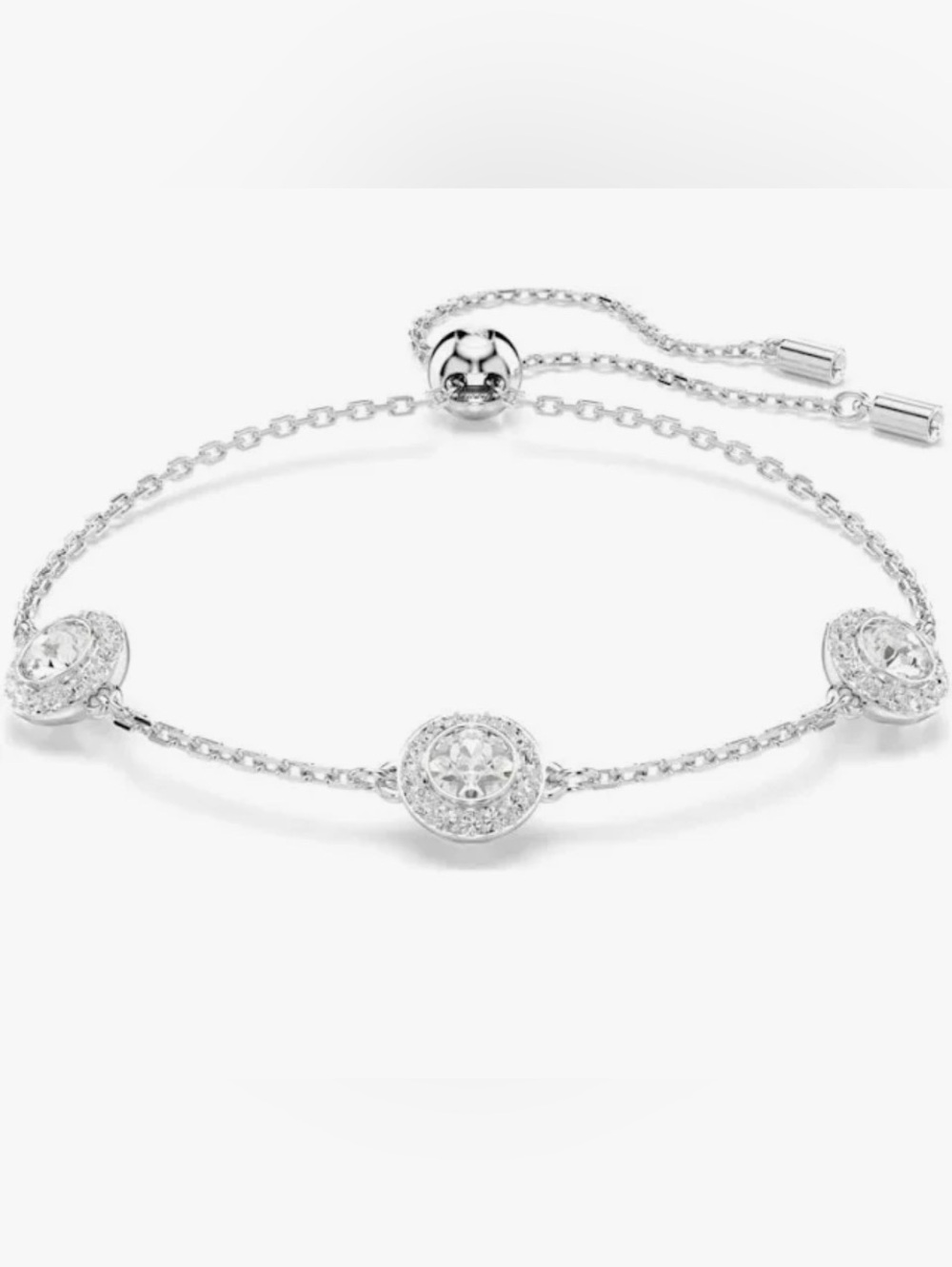 Swarovski Una Angelica Double sided motifs, Rhodium plated Adjustable Bracelet